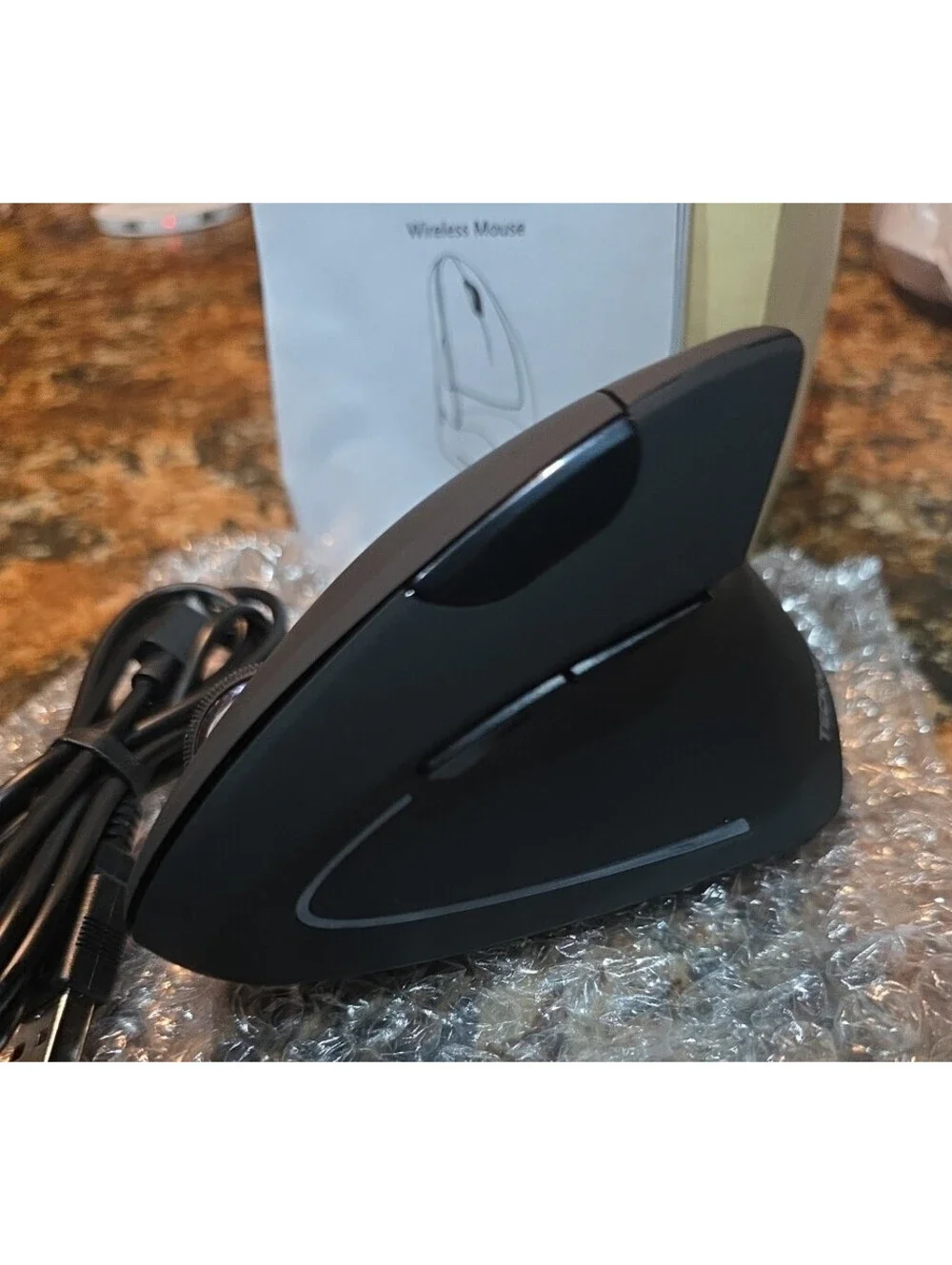 TECKNET TK-MS007 Ergonomic Wireless Cordless Mouse - Black